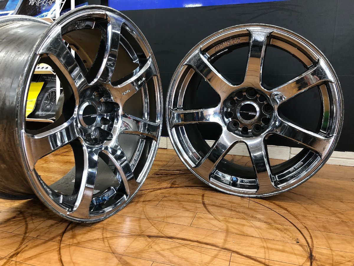 WORK EMOTION XT7 18インチ 7.5j+48 2本（傷や汚れあり】廃盤品！WORK 