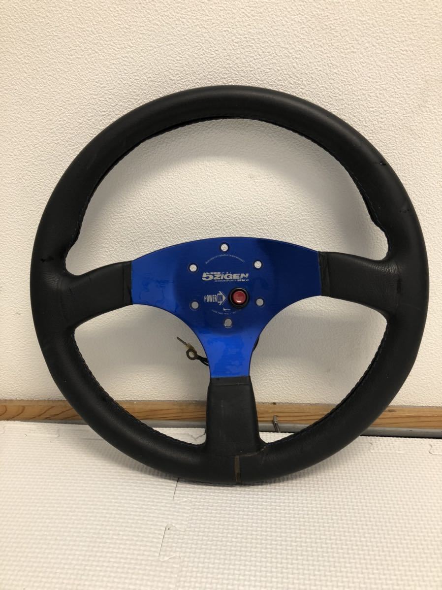 希少！当時物モモ 5次元 N1Rステアリング 35パイ バックスキン