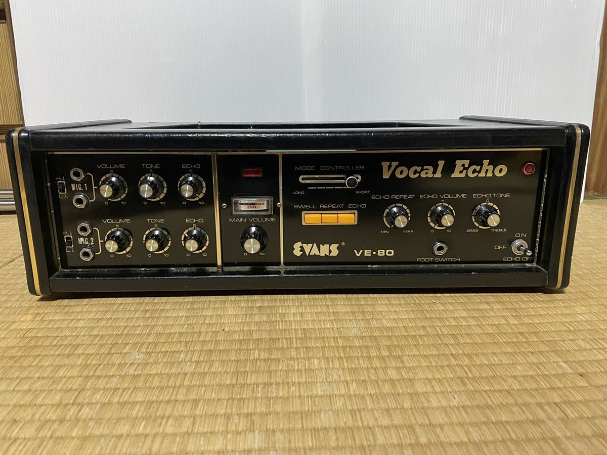 【やや傷や汚れあり】ジャンク VE 80 VOCAL ECHO EVANS TAPE ECHOエバンズ テープエコー アナログ エコーの落札