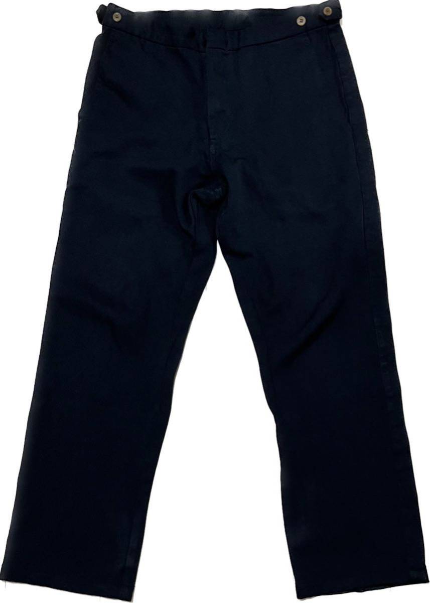 COMME des GARCONS HOMME PLUS EVER GREEN wool Slim straight slacks Pants Bottoms PS-P023 black Stainless Steel
