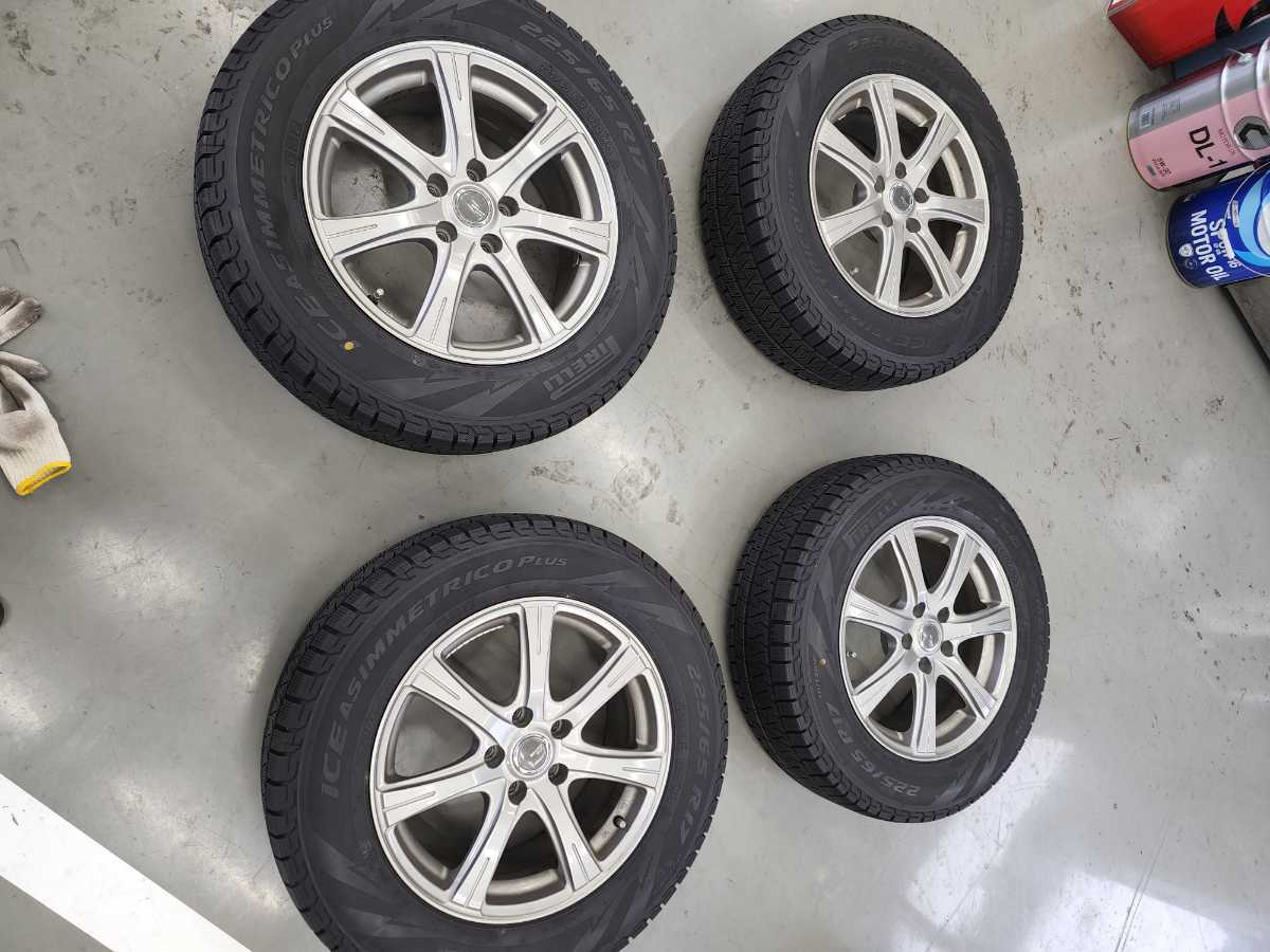 トヨタ 60 ハリアー 純正 17インチホイール& 225/65R17 DUNLOP ...