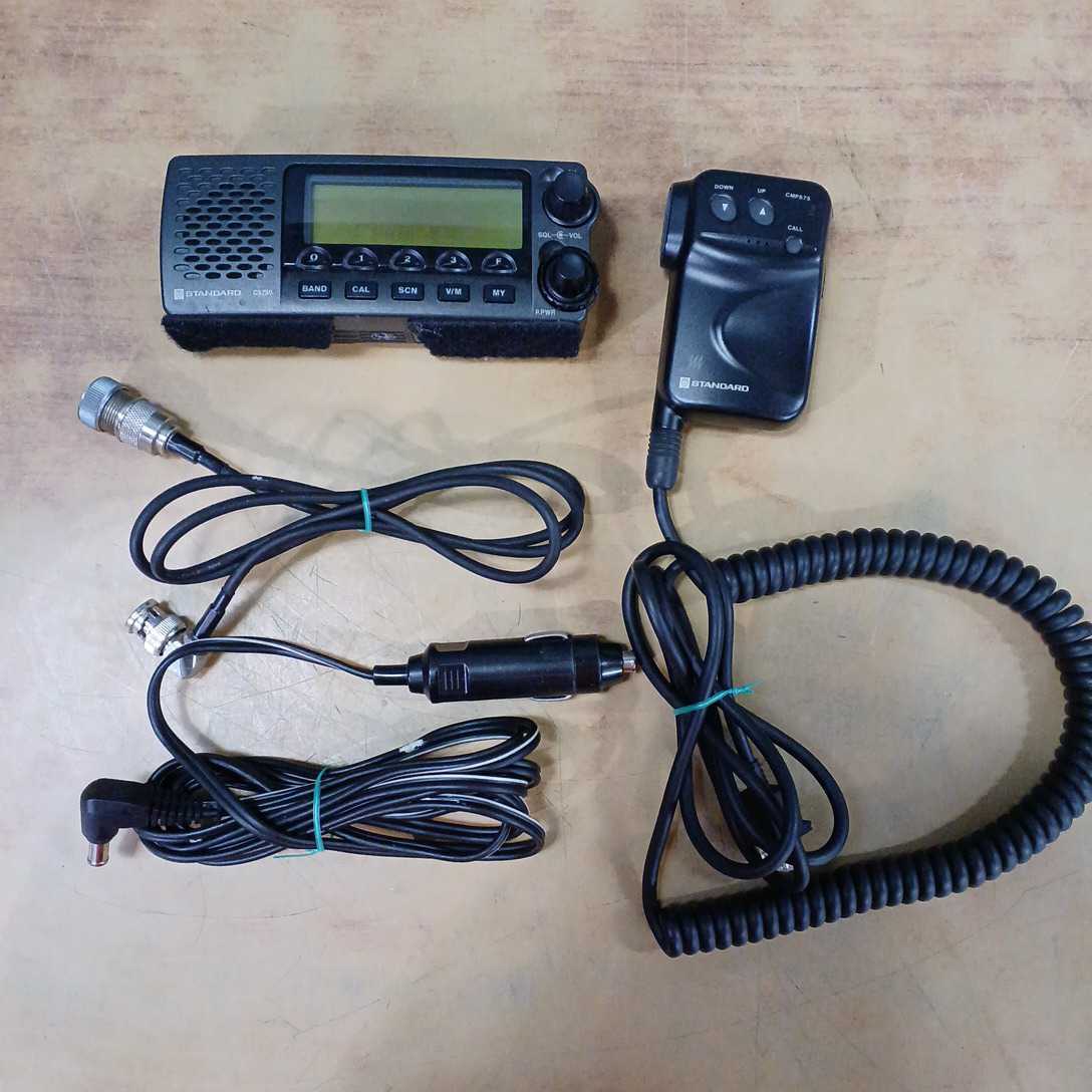 STANDARD C5750 無線機 トランシーバー マイク シガーケーブル付き