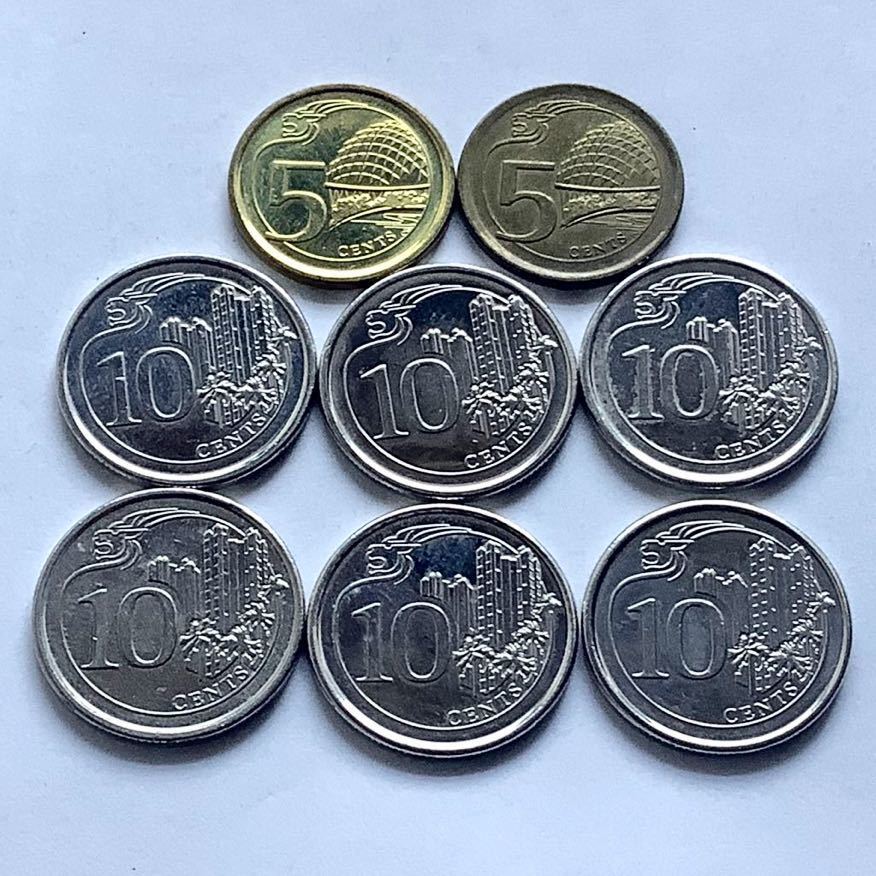 3297【シンガポール】10セント硬貨コイン古銭2000枚セット