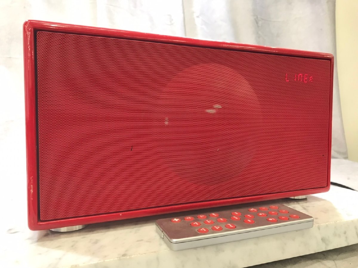 【傷や汚れあり】 t1775 現状品★GENEVA ジェネーバ SOUND SYSTEM MODEL M サウンドシステム レッド 本体のみ
