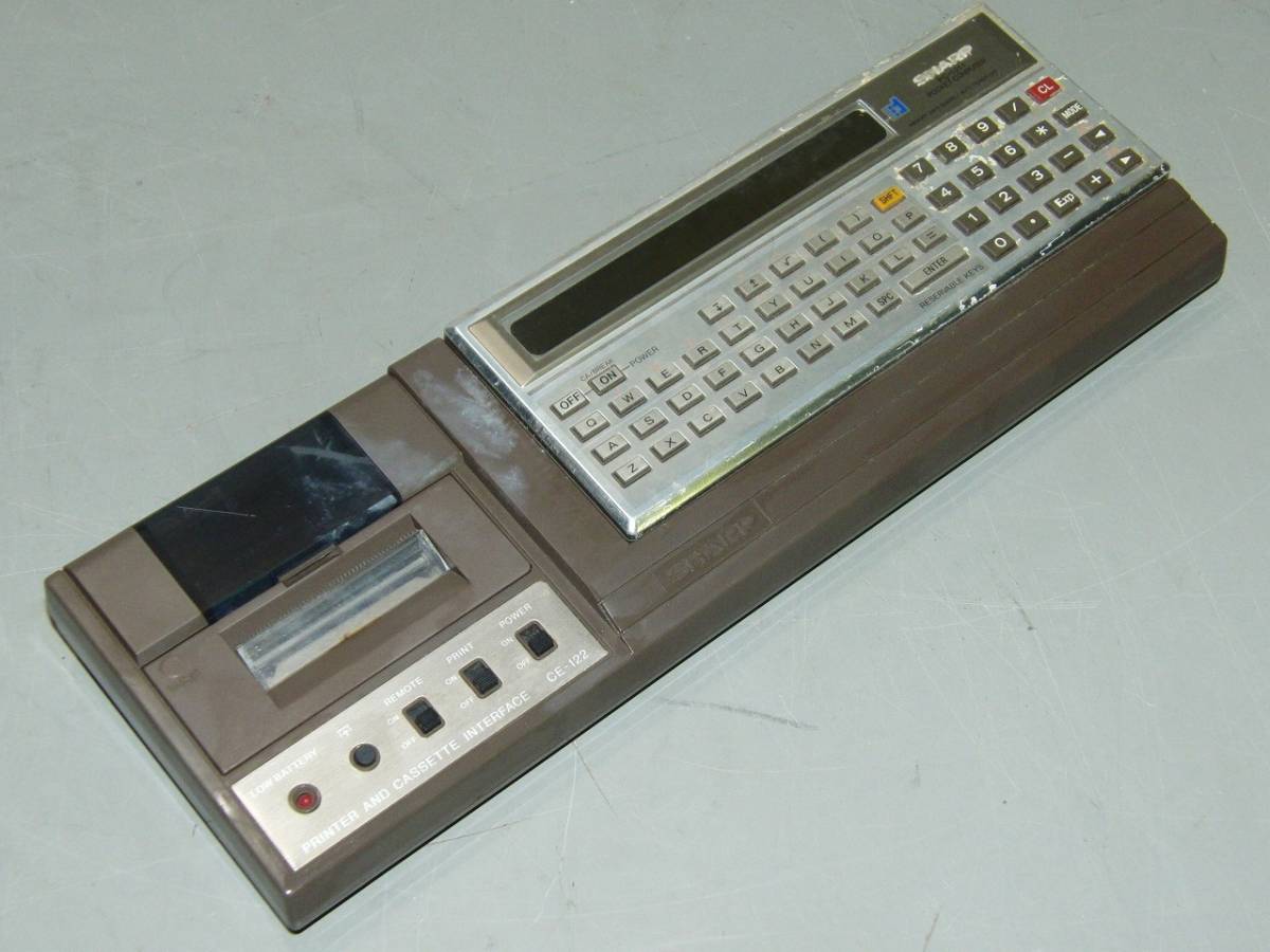 傷や汚れあり】□□昭和レトロ SHARP シャープ ポケコン PC-1211 + 