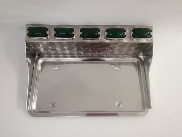 デコトラ ウロコバイザー付き ナンバープレート枠 Ver.2 オール