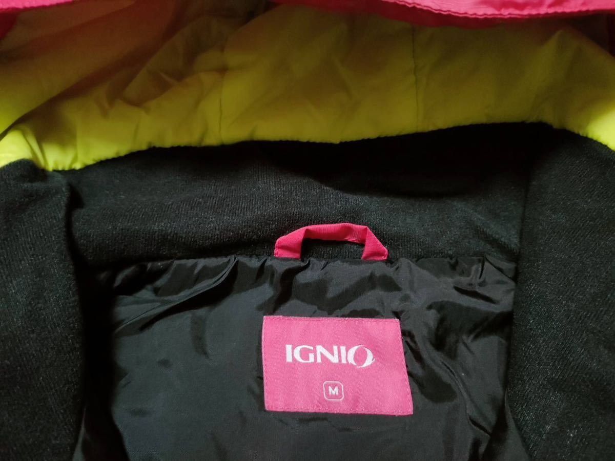 【美品】IGNO レディース スキー スノボーウェア　上下セット Ｏ イグニオ 代引き不可】 IGNIO イグニオ レディース スノーウェア スキー
