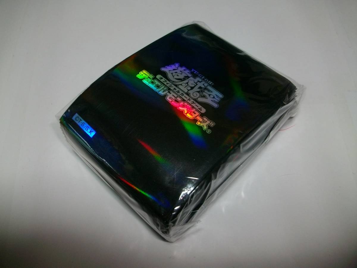 遊戯王 スリーブ メタリックブラック 黒 初期ロゴ 122枚 まとめ売り