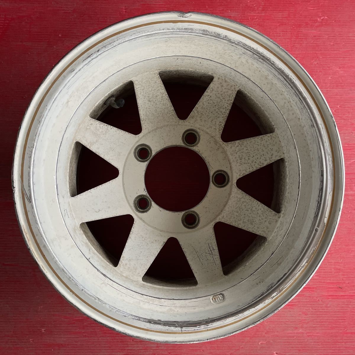 傷や汚れあり】希少 深リム ASAHI マッドスポーク 15×8.5JJ-22