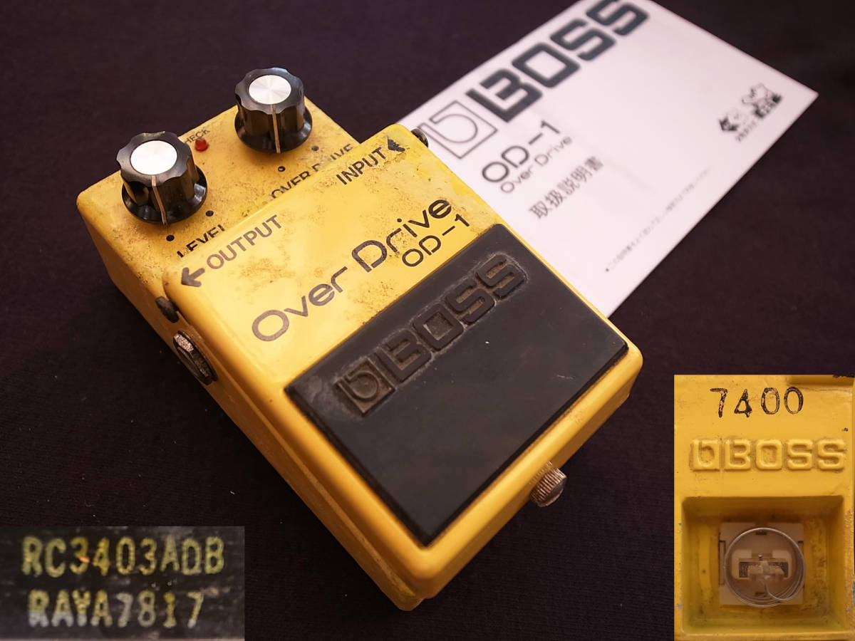 83 BOSS OD-1 スタンプシリアル ギター 