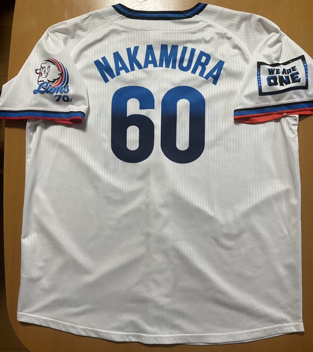 埼玉西武ライオンズ】ハントブルーレプリカユニフォーム 中村