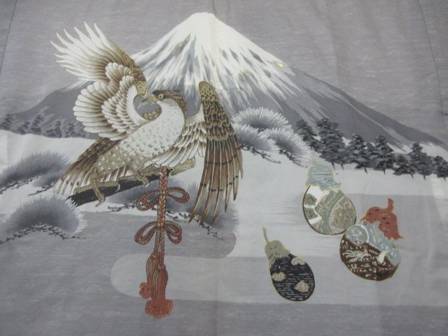 QE1681/昭和レトロ 状差し 一富士二鷹三茄子の図柄 木製｜その他