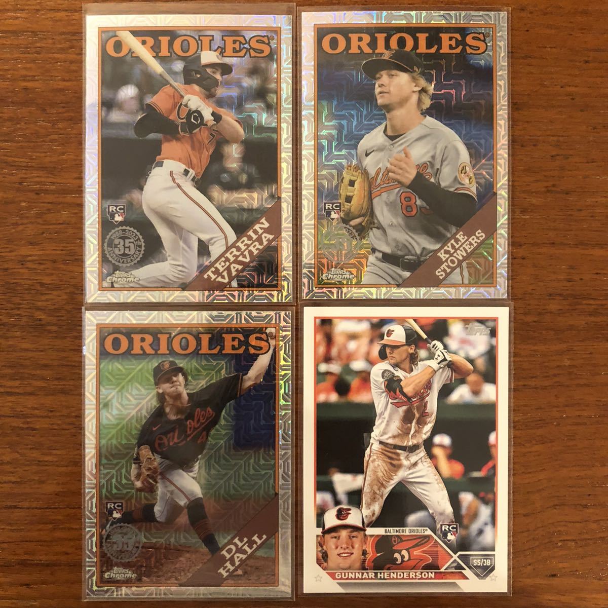 【目立った傷や汚れなし】2023 Topps Series 1 Gunnar Henderson ベース & オリオールズ RC mojo 3