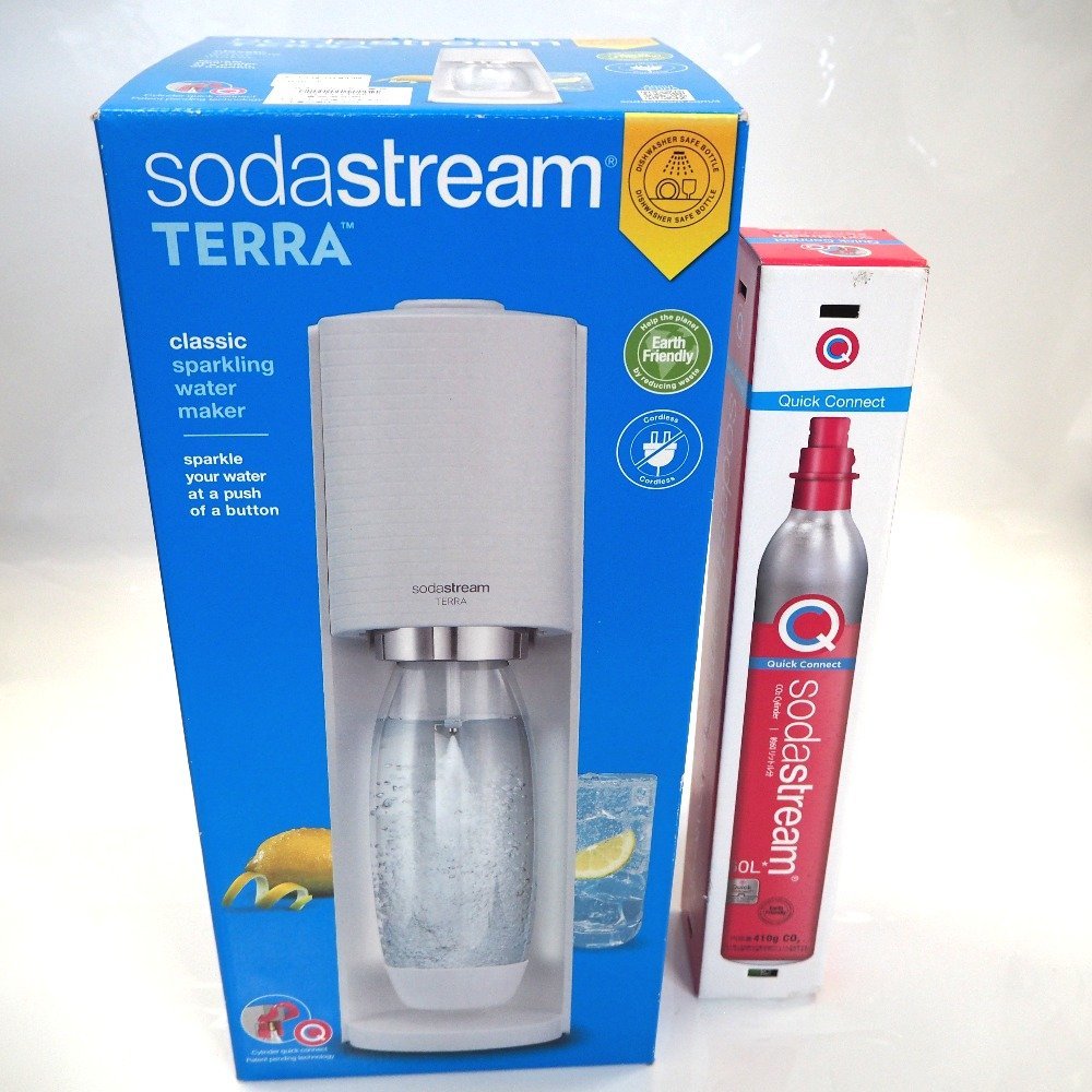 【未使用】Th930691 ソーダストリーム SodaStream TERRA テラ スターターキット [ホワイト] SSM1086
