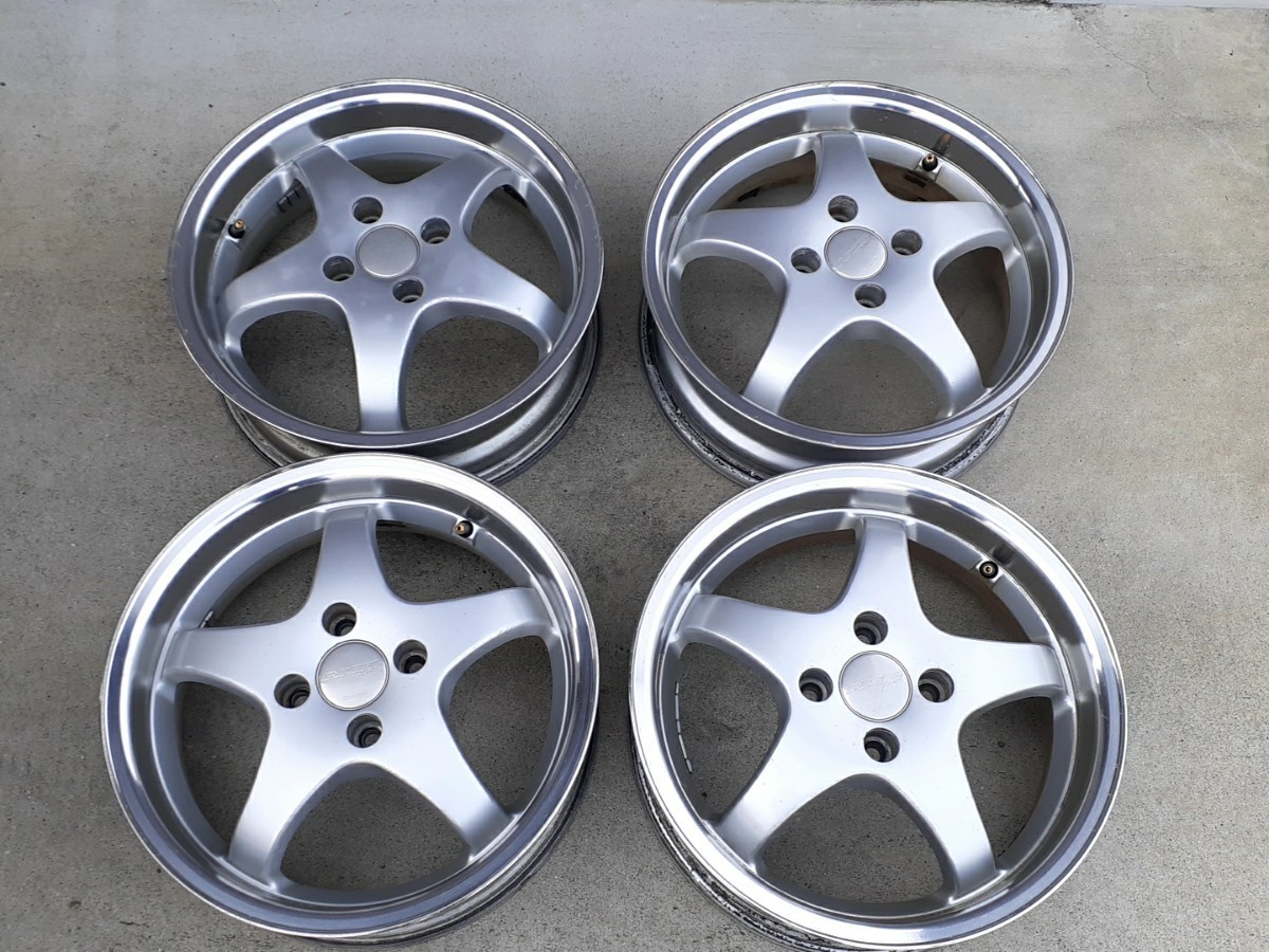 傷や汚れあり】SEIKEN NKB POWER アルミホイール 15インチ 4本セット15  