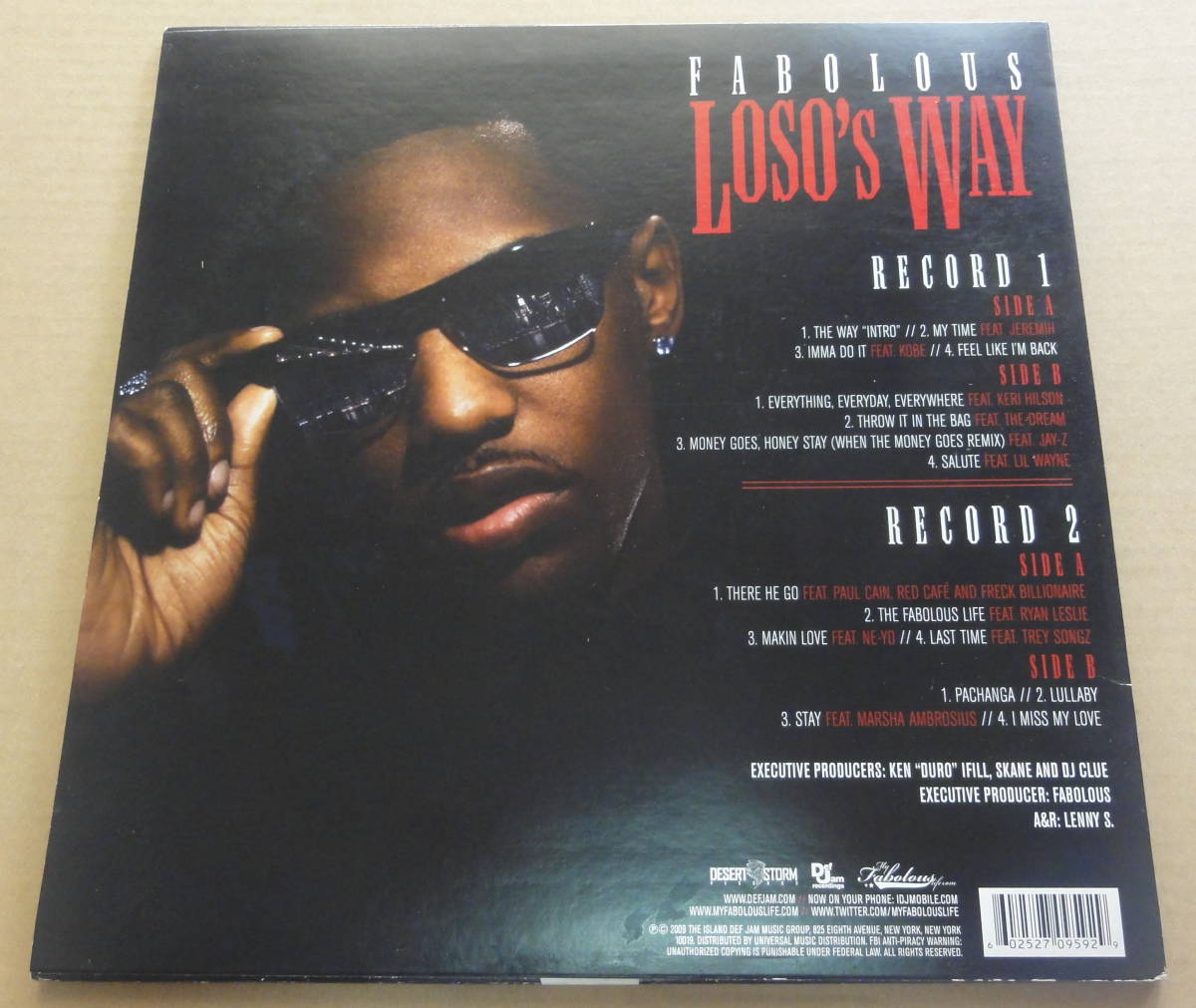 Fabolous Loso's Way 2枚組LPレコード Fabolous Loso's Way 2枚組LPレコード