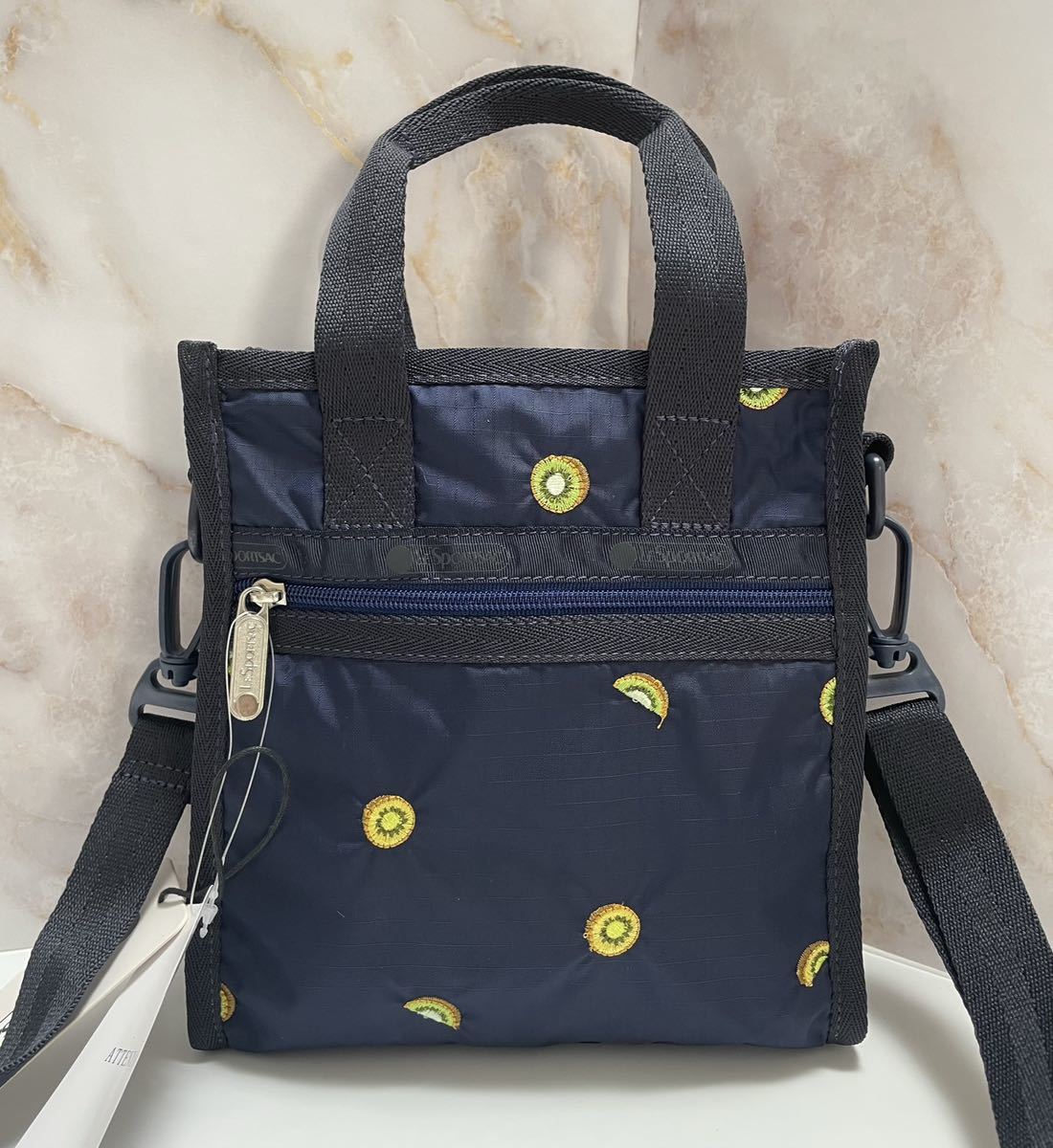 未使用】レスポートサック MINI N/S TOTE キウイキウイブロック