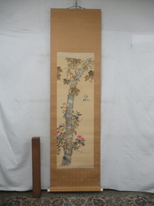 軸　合戦図　作者不明　保存箱　MA668 軸 合戦図 作者不明 保存箱 MA668