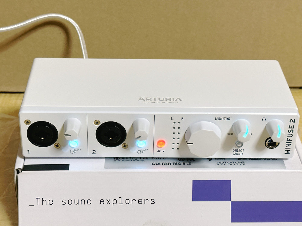 ARTURIA MINIFUSE 2 ホワイト オーディオインターフェイス Arturia