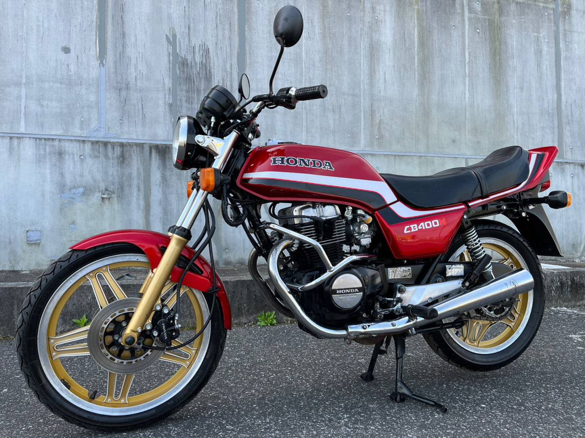 やや傷や汚れあり】極上CB400N 大人気バブ!! 希少ウラコム!! エンジン