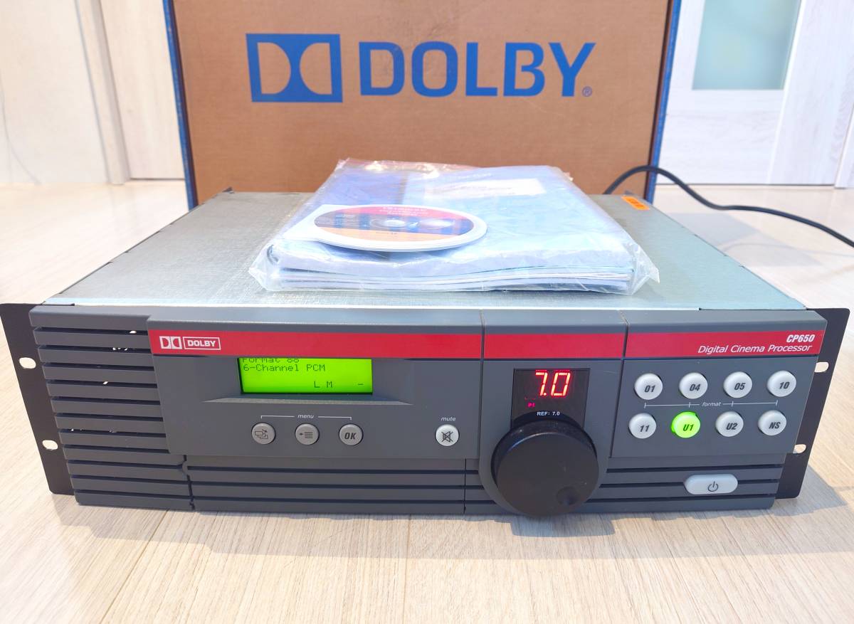 美品ドルビー Dolby CP65 シネマサウンドプロセッサー やや傷や汚れあり】動作品 最新ファームUP済 DOLBY CP650 デジタル