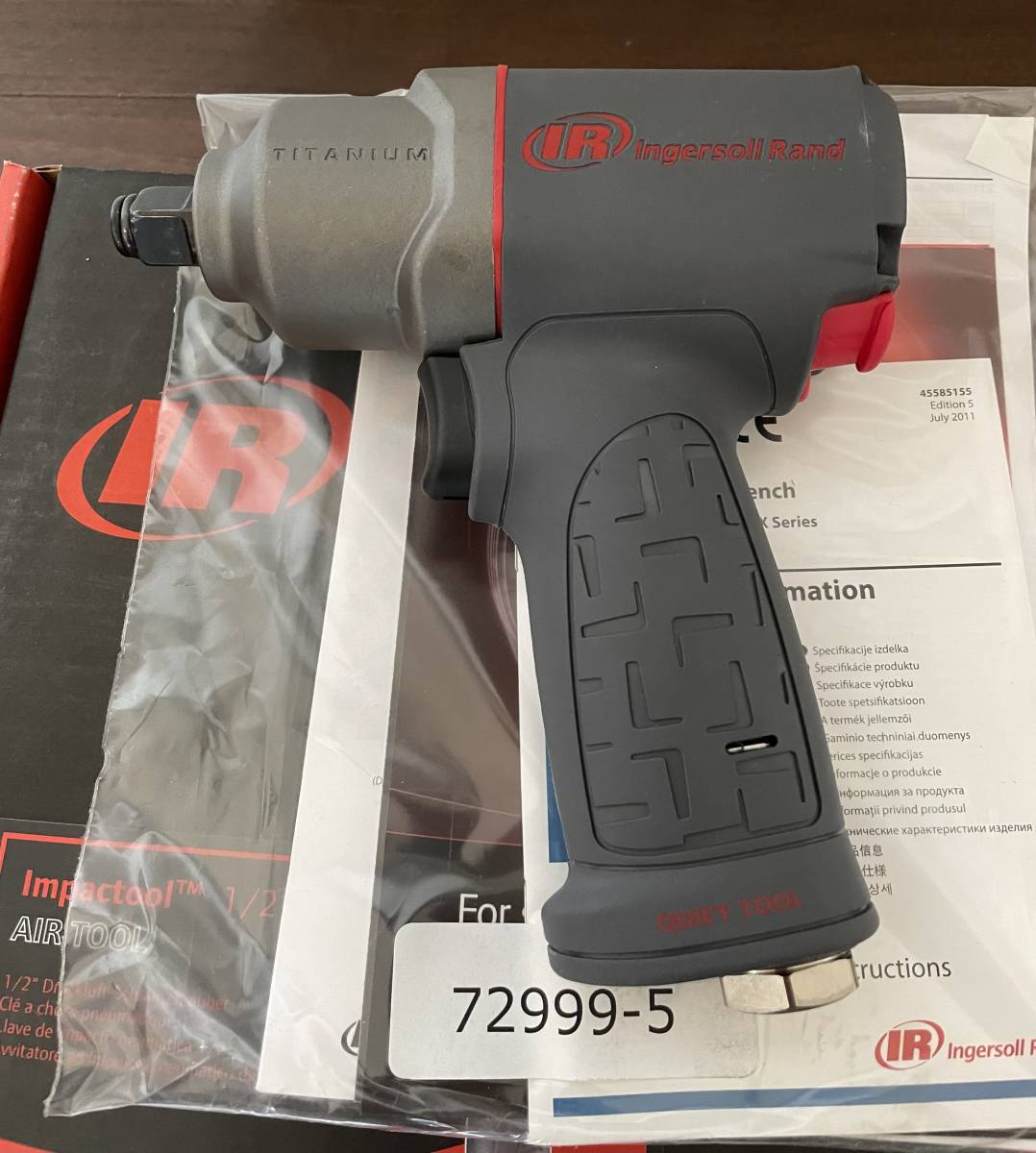 【未使用】IR製 2125QTiMAX Ingersoll Rand インガソールランド チタンハンマーケース エアーインパクトレンチ 12