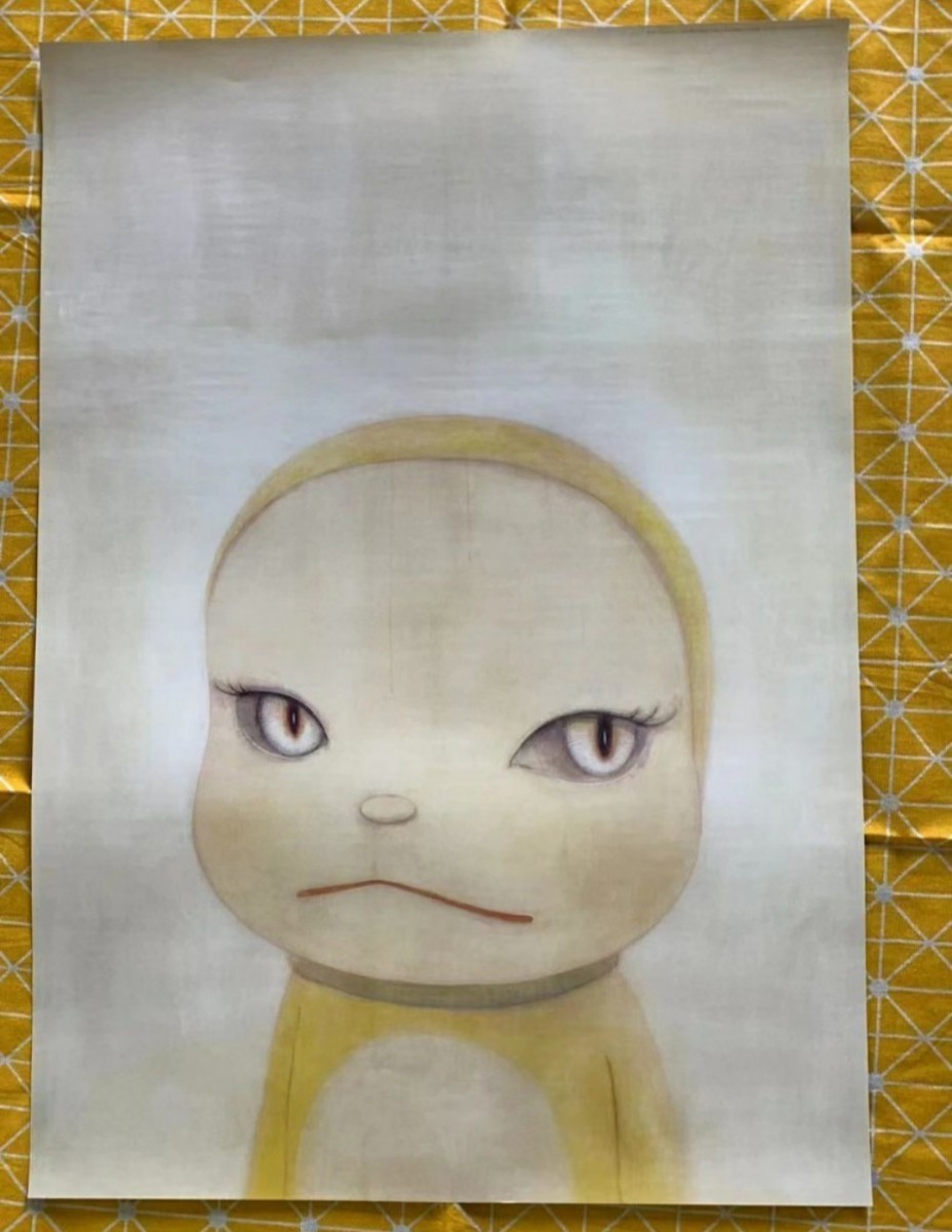 絶版　奈良美智　ジャイアンにリボンをとられたドラミちゃん　ポスター　極美品 No.YNF6431 - 依然としてジャイアンにリボンをとられたままの
