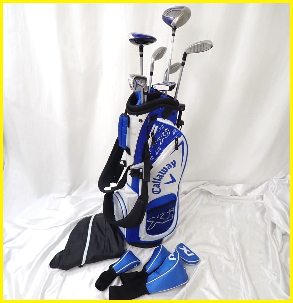 Callaway Xj Hot スタンドバッグ・クラブセット(ジュニア) Callaway 【期間限定】 キャロウェイ Xj 3 ジュニアセット 子供