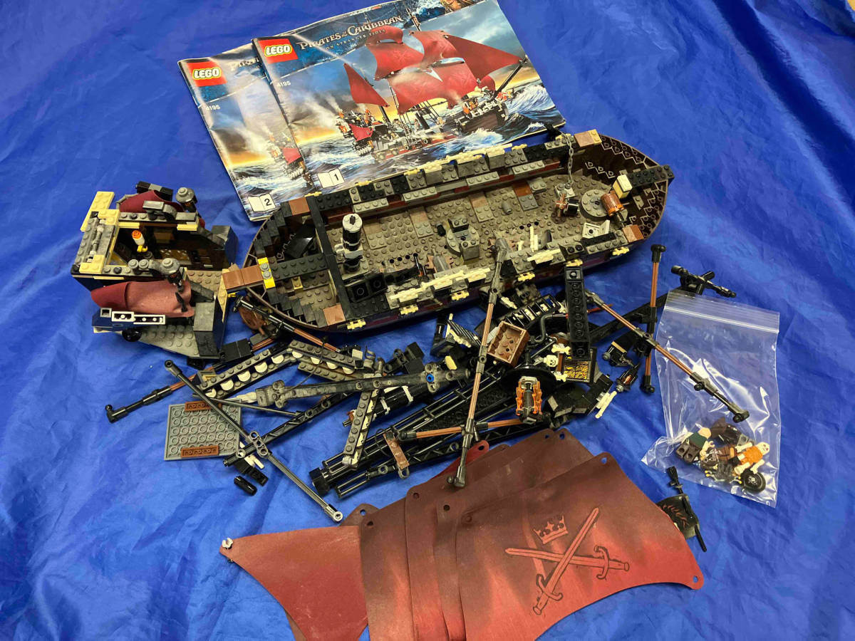 【全体的に状態が悪い】LEGO レゴ パイレーツオブカリビアン 4195 アン王女の復讐号 現状品 ジャンク品 ※ミニフィグ マスト 帆 海賊