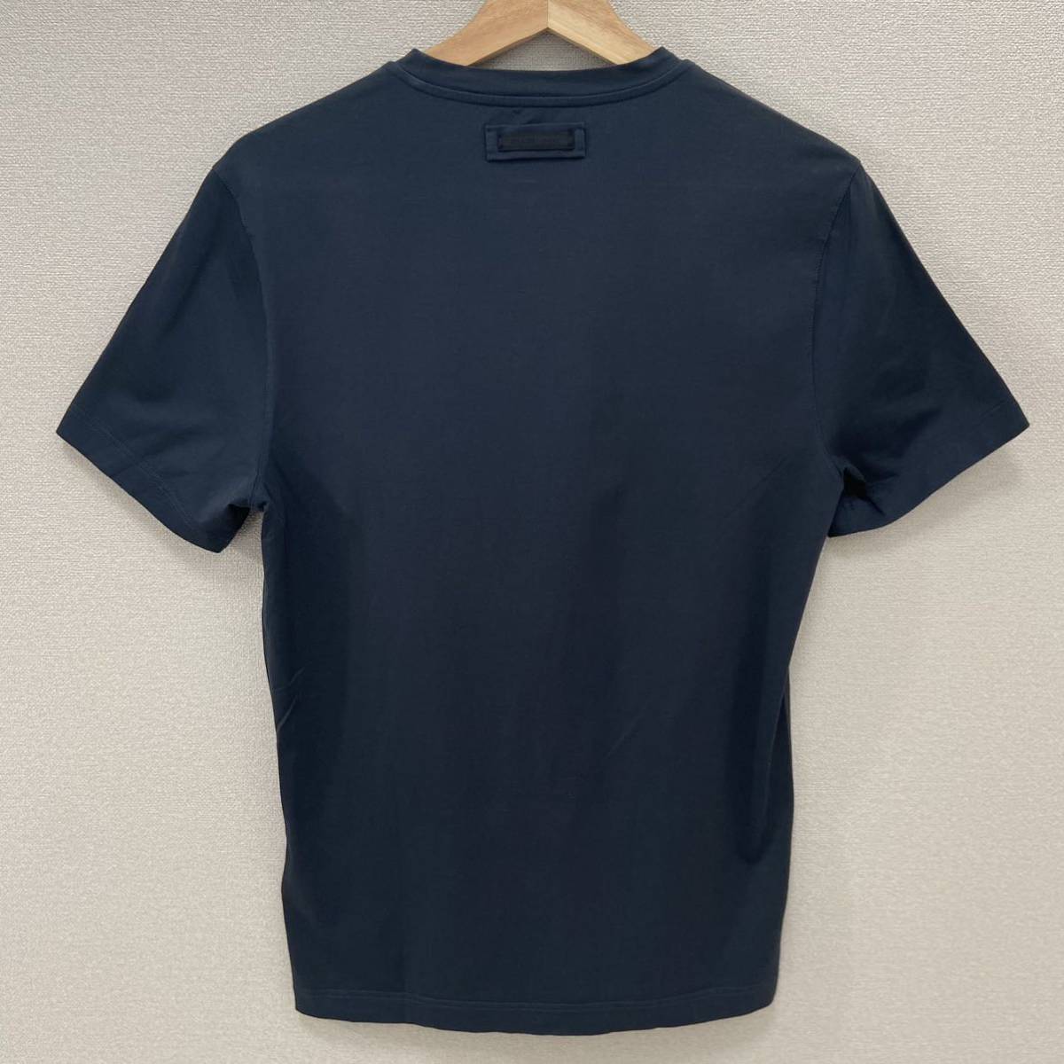 Prada 18SS ラバーロゴ コットン ストレートパンツ ボトムス ライトブルー 50 (205531