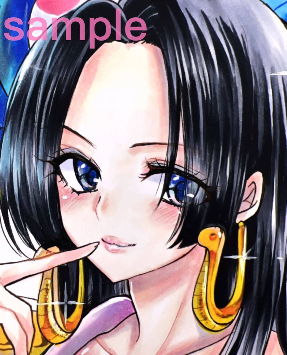 同人手描きイラスト【ONE PIECE/ボア・ハンコック】【バニー