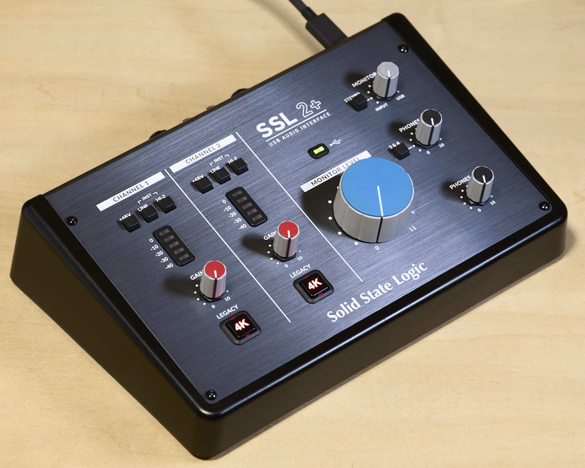 【目立った傷や汚れなし】Solid State Logic SSL2＋ オーディオインターフェイス 美品 同クラス最高品質マイクプリアンプ搭載