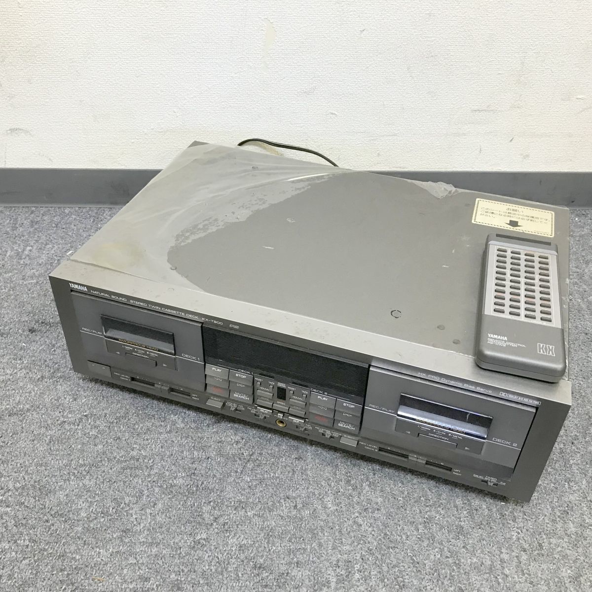 【傷や汚れあり】F237585788 YAMAHA ヤマハ NATURAL SOUND STEREO TWIN CASSETTE DECK