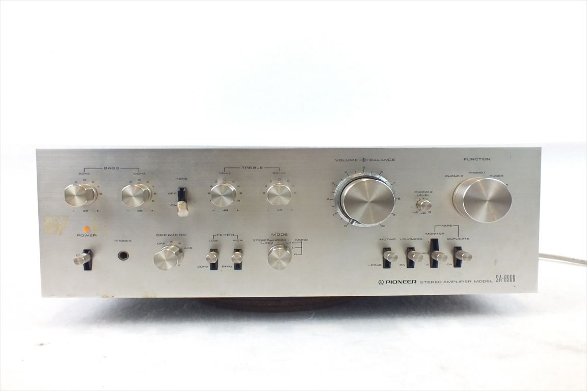 やや傷や汚れあり】☆ PIONEER パイオニア SA-8900 アンプ 取扱説明書
