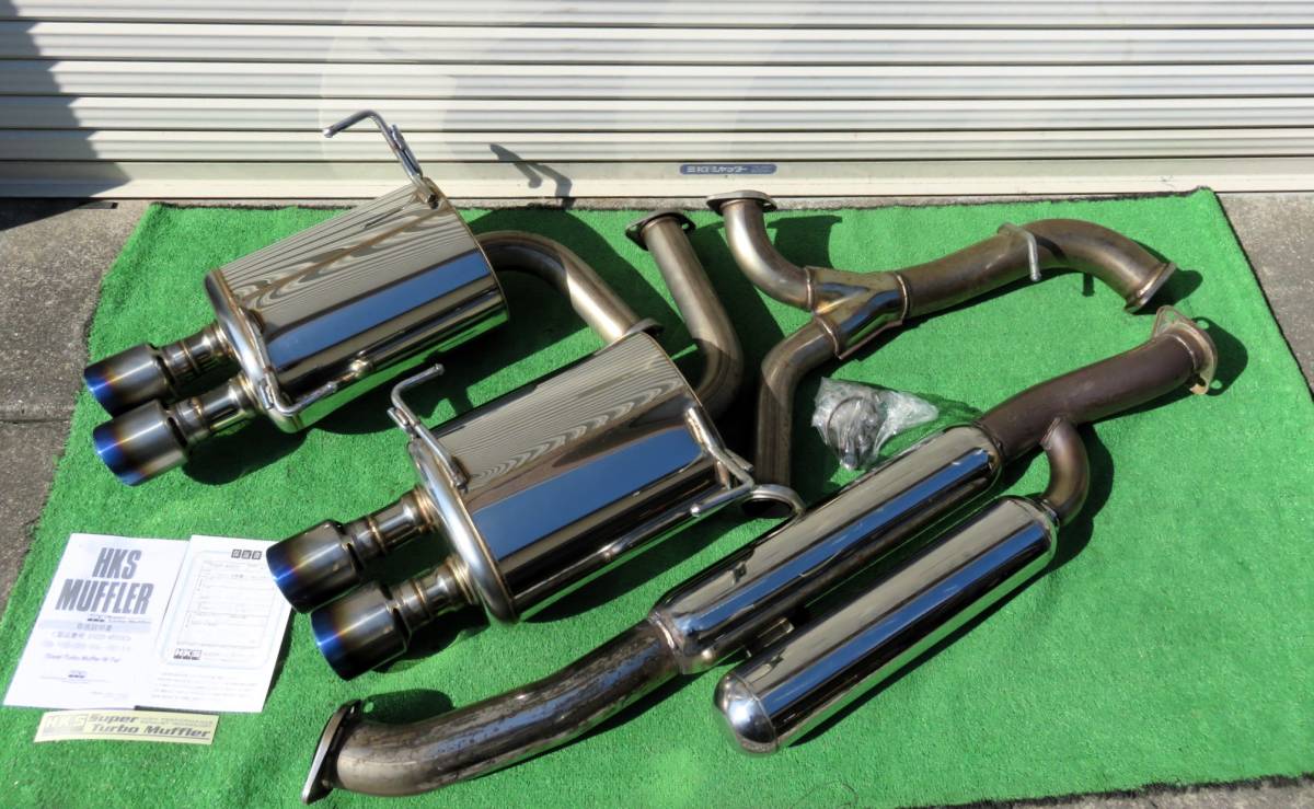 【傷や汚れあり】スバル VAB WRX STI/VAG WRX S4 HKS Super Turbo Muffler WTail スーパー