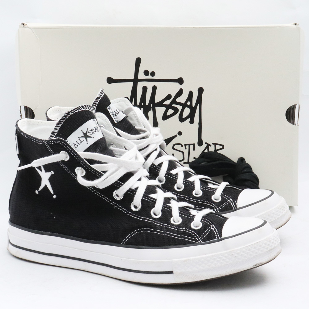 27.5cm Stussy x Converse Chuck 70 ステューシー スニーカー 