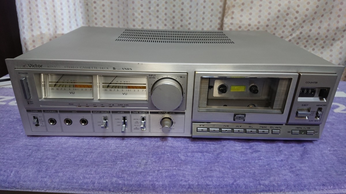 やや傷や汚れあり】Victor ビクター カセットデッキKD-A55  