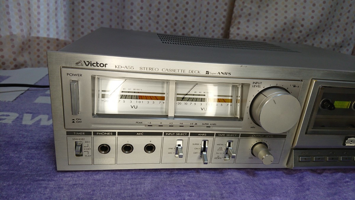 やや傷や汚れあり】Victor ビクター カセットデッキKD-A55  