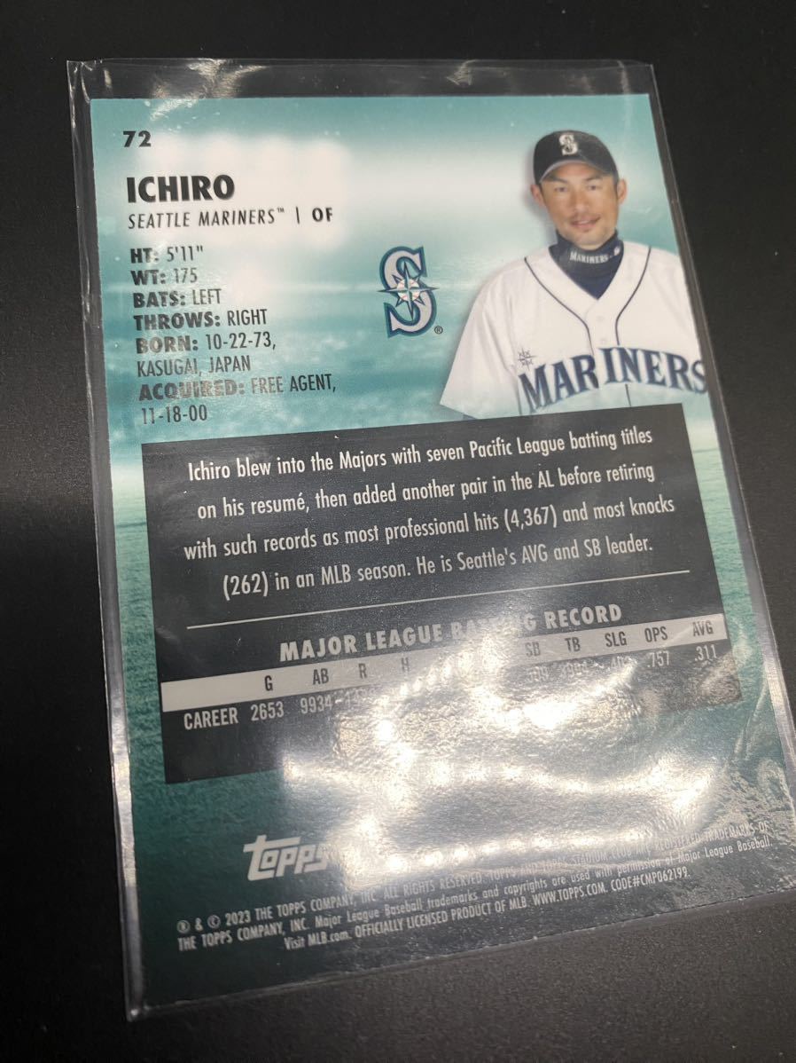 Topps イチロー 世界10枚限定 スタジアムクラブ クロム 直筆サインカード Topps イチロー 世界10枚限定 スタジアムクラブ クロム 直筆