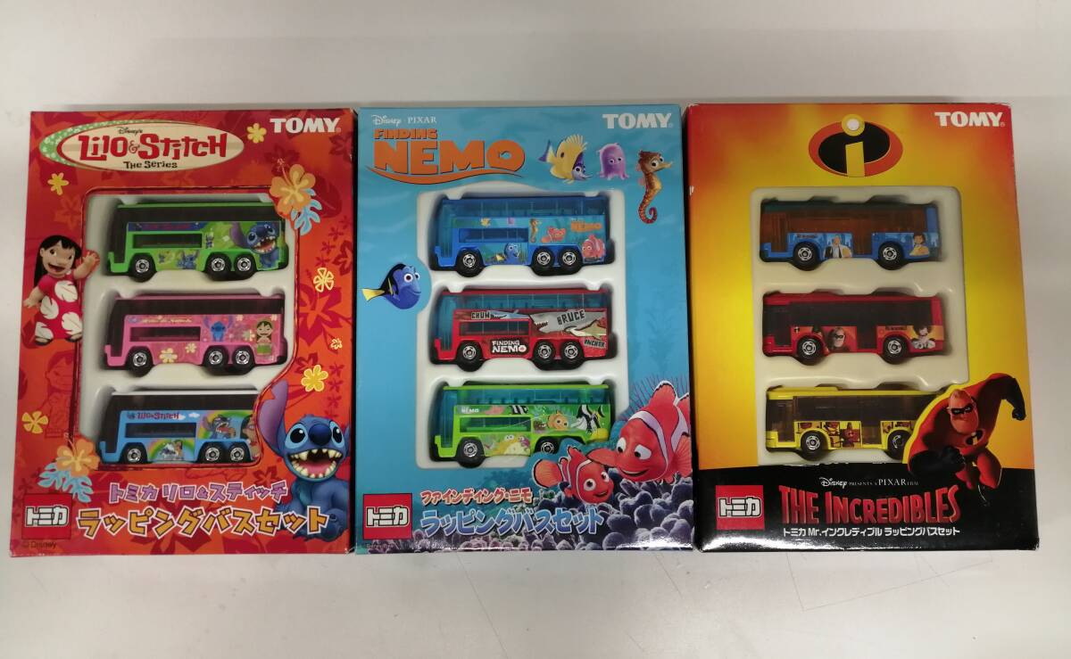 トミカ ディズニーラッピングバスセット3種 【公式通販】