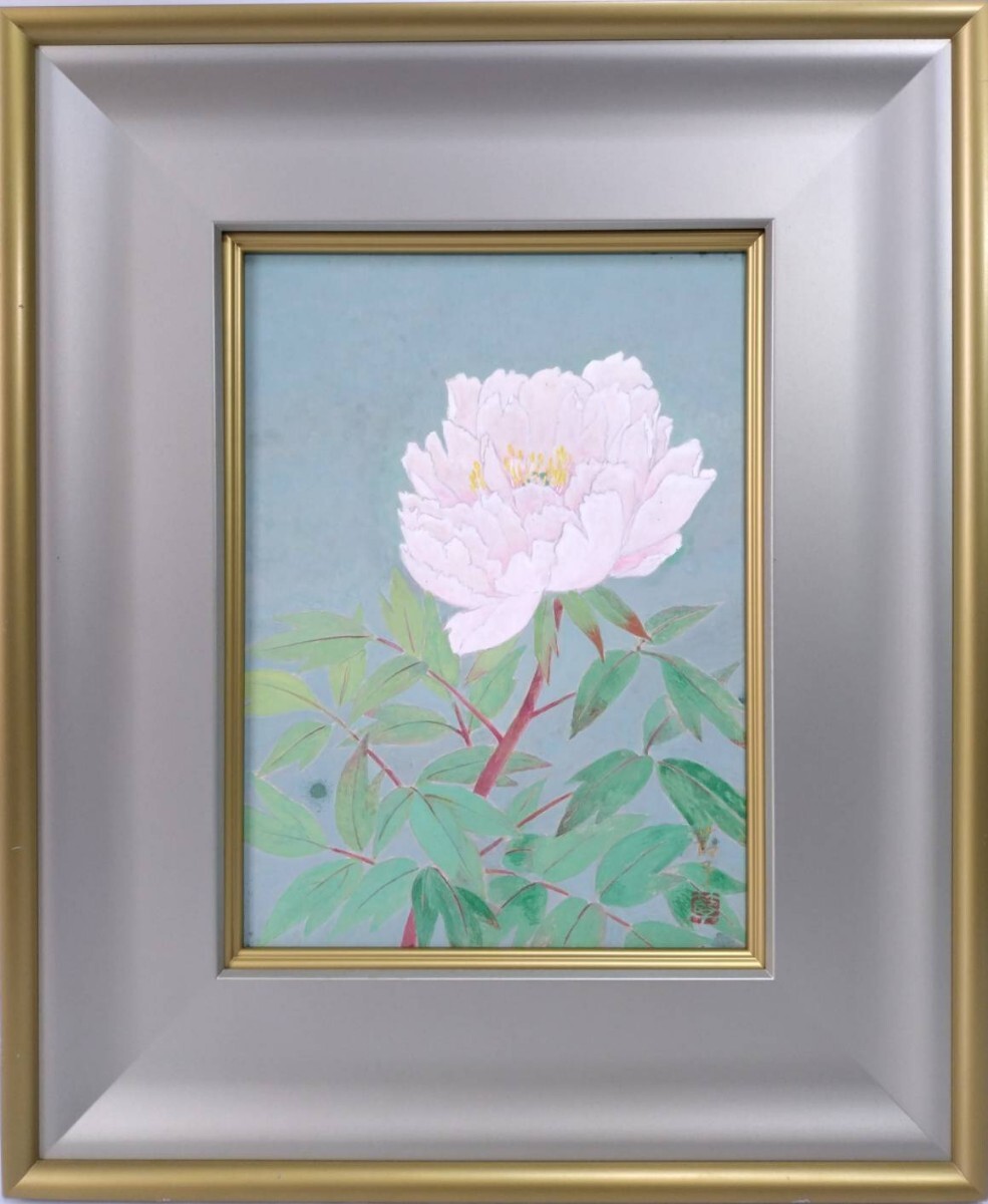 五十嵐晴徳 「静池」 日本画10号シール 日展会員 師：奥田元宋 五十嵐晴徳 「静池」 日本画10号シール 日展会員 師：奥田元
