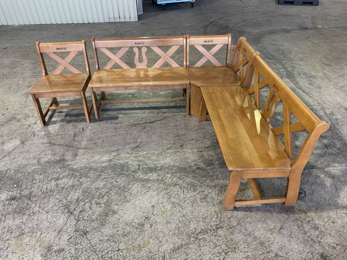 カリモク RUSTIC ベンチ 120㎝ アンティーク ルスティック802029 カリモク RUSTIC ベンチ 120㎝ アンティーク ルスティック802029