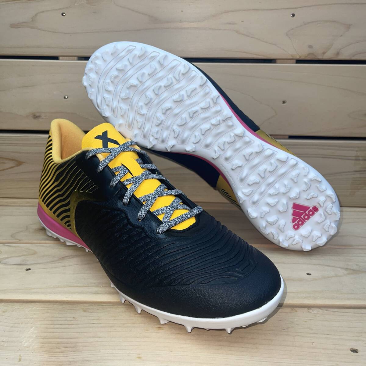 未使用】1円 スタート アディダス 28cm エックス15.2 CG ブラック