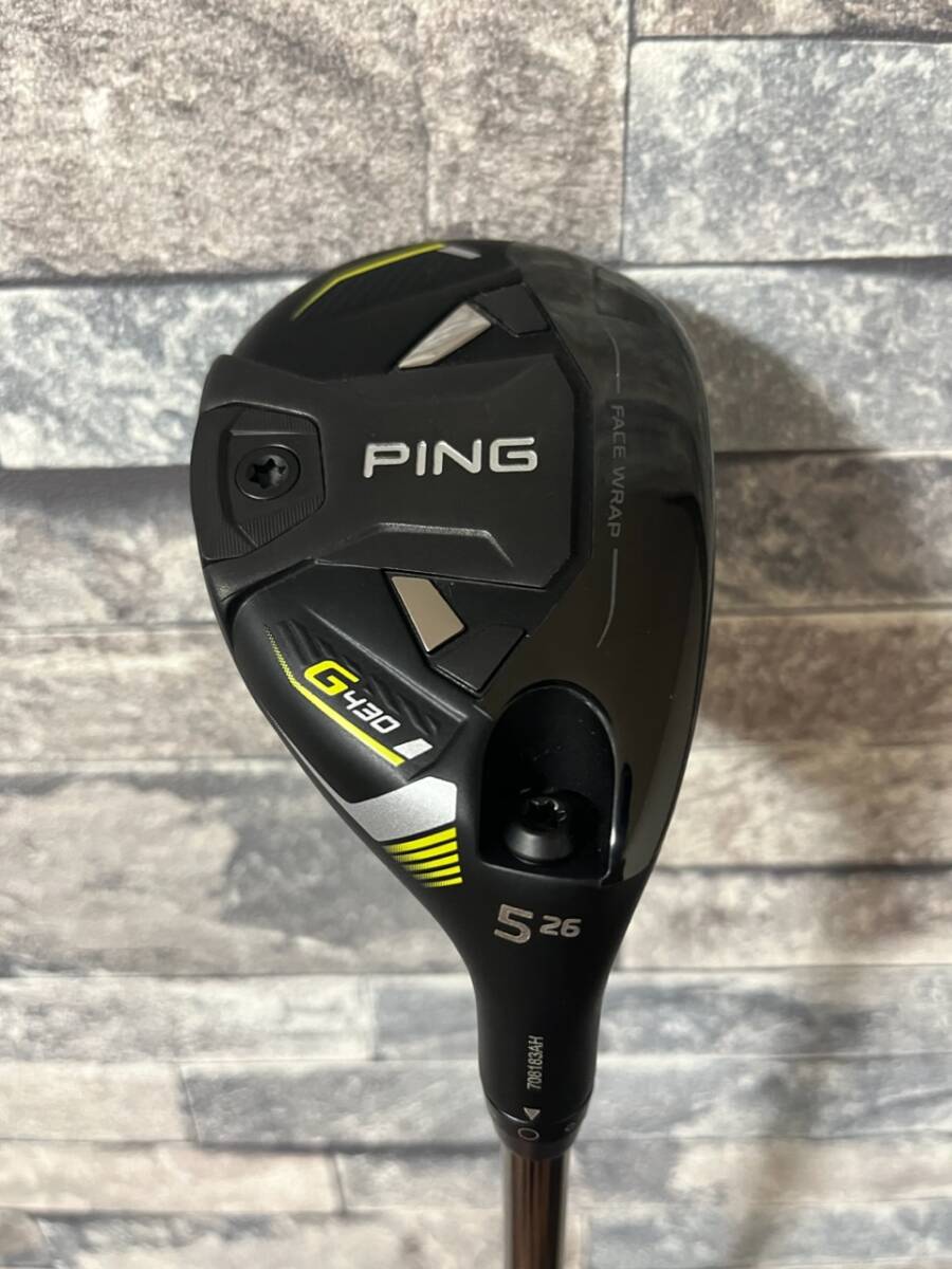 貴重　PING G430 ハイブリッド #4 TOUR CHROME 85 X 美品 PING G430 ハイブリッド #4 22° ピンツアー 2.0 Chrome 85