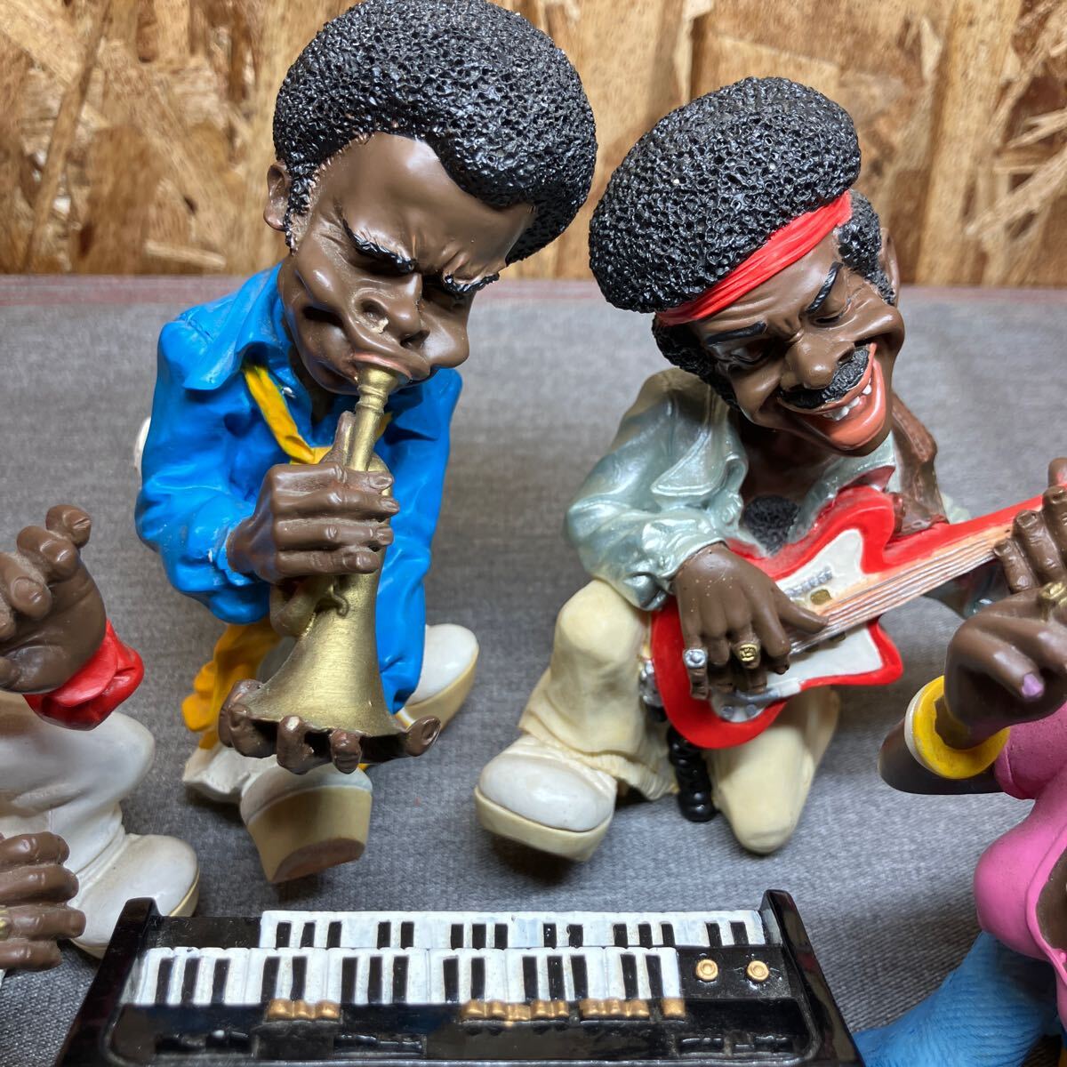 中古】Jazz JAZZ バンド フィギュア 人形 8体 ピアノ ドラム