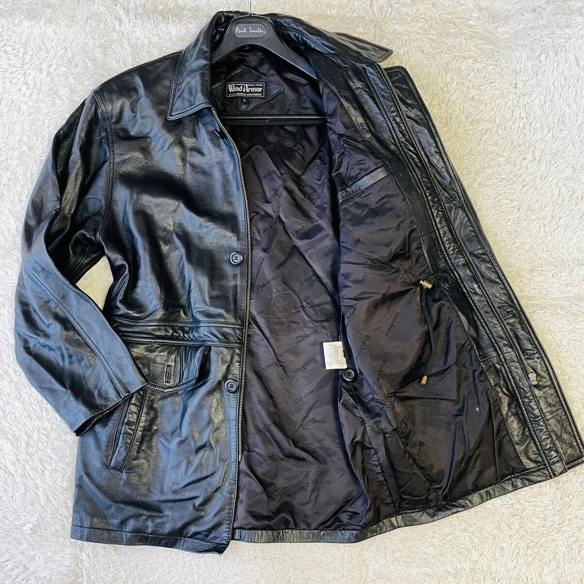 Wind Armor ウインドアーマー レザージャケット 大きいサイズ 4L Wind Armor ☆大きいサイズ4L♪ウインドアーマー☆ラムレザー