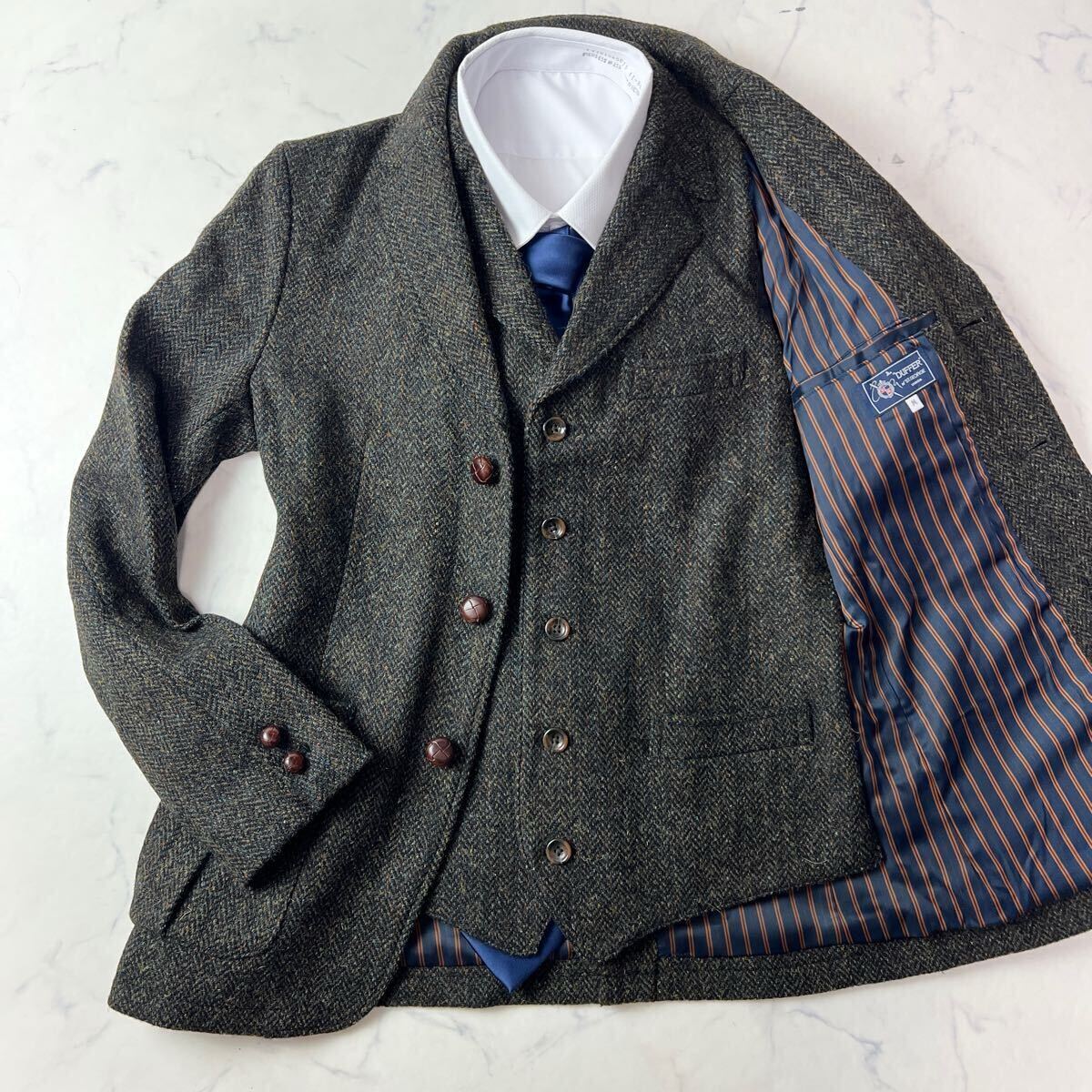 目立った傷や汚れなし】C4〈ハリスツイード〉The DUFFER of ST.GEORGE 