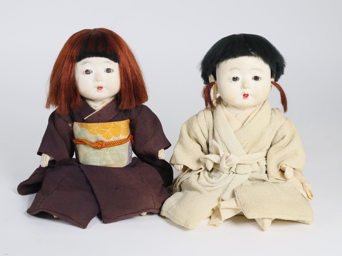 市松人形 日本人形 女の子 着物 アンティーク ビスクドール　51㌢ 市松人形 日本人形 着物 女の子 ビスクドール｜Yahoo!フリマ（旧PayPay
