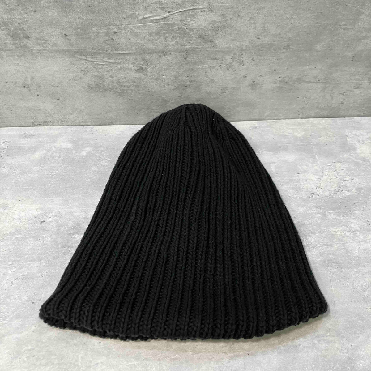 ナンバーナイン クラッシュ期 バルーン ニット キャップ コットン 黒 ナンバーナイン バルーンニットキャップ キムタク着用モデル