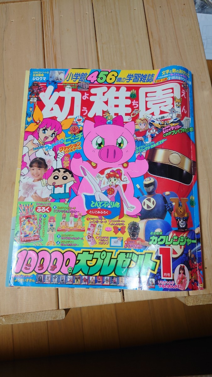 やや傷や汚れあり】小学館 幼稚園 ようちえん 当時物 1995年 7月号